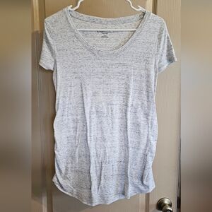 Liz Lange Maternity Shirt Size Medium Gray